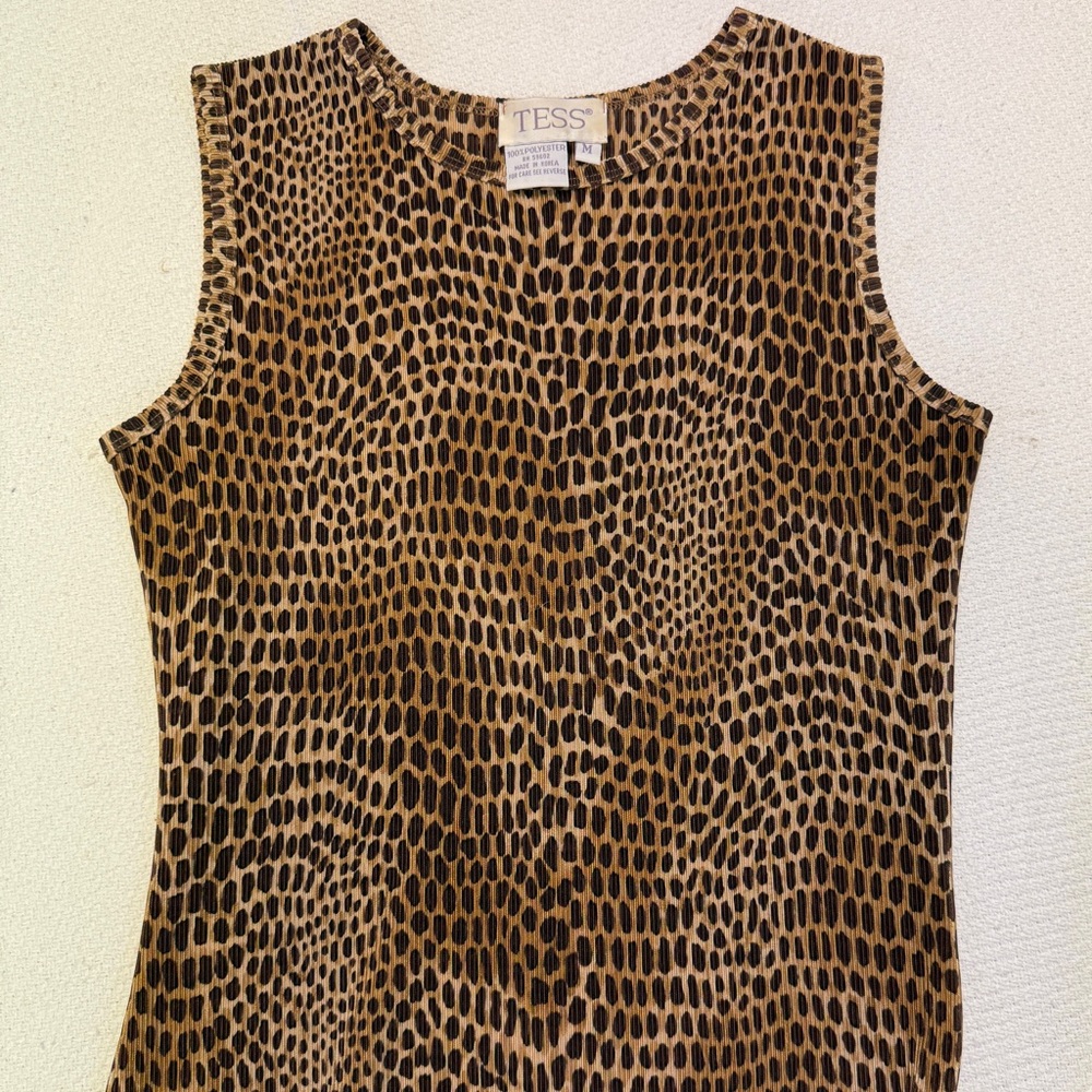 Tess Leopard Print Sleeveless Top